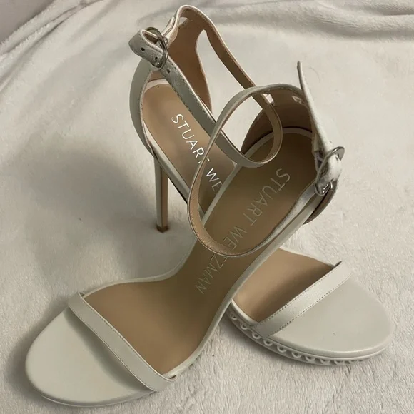 NWT Stuart Weitzman Disco Embellished Ankle Strap Sandals - Picture 1 of 8